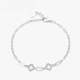 925er Silberarmband - Zirkonia, Verstellbar