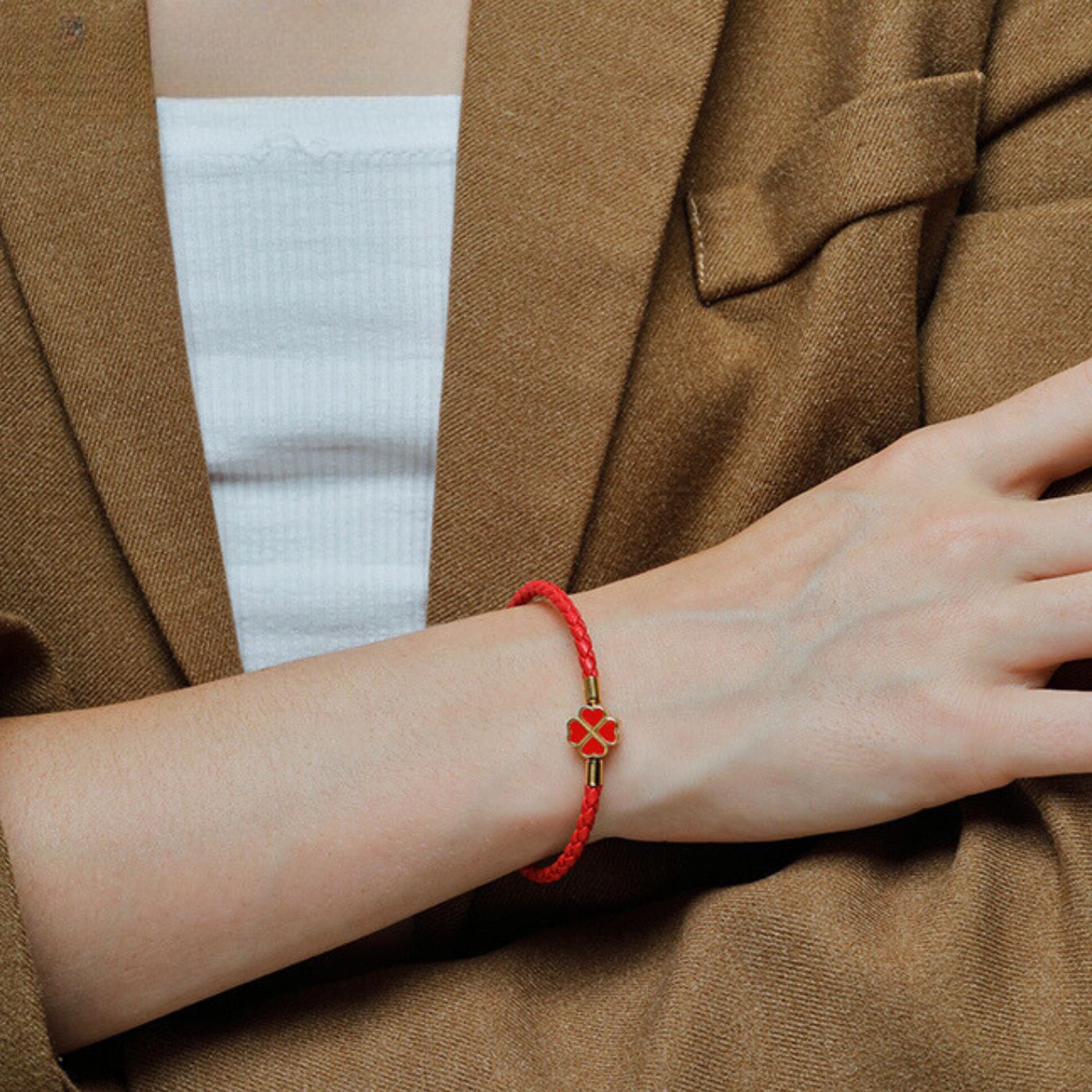 Kleeblatt Armband Damen – Glücksbringer von Guldast