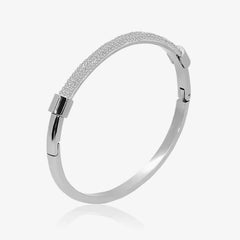Goldener Damen-Bangle mit Zirkonia