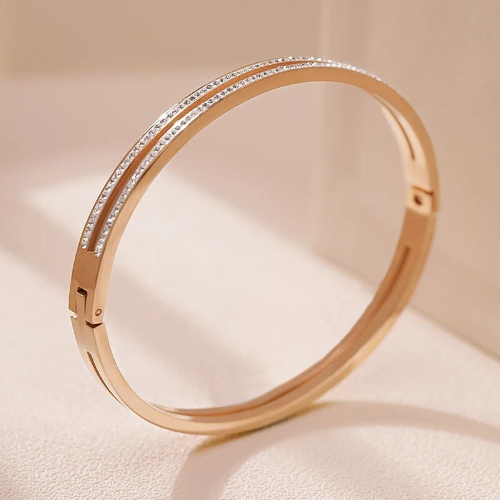 Trendy Damen-Bangle mit Zirkonia