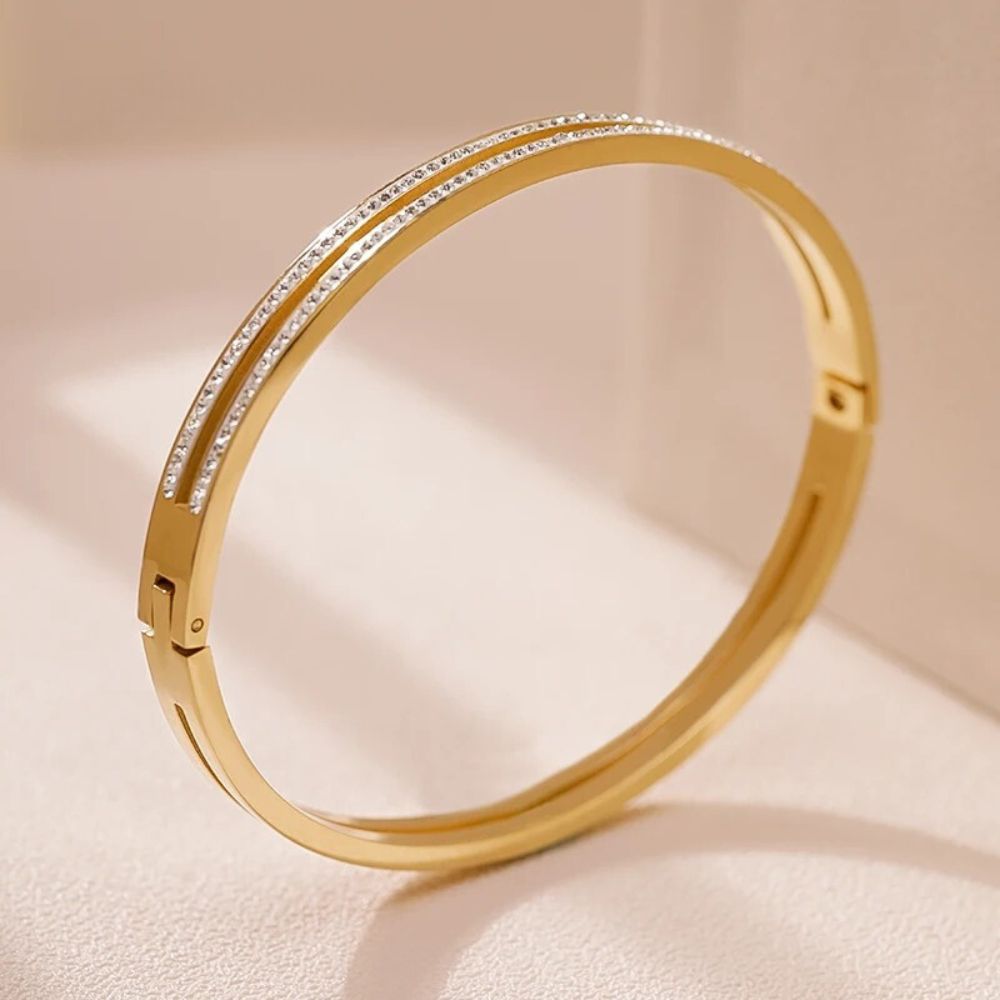 Trendy Damen-Bangle mit Zirkonia