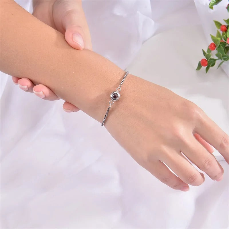 Romantisches personalisiertes Armband mit Bild