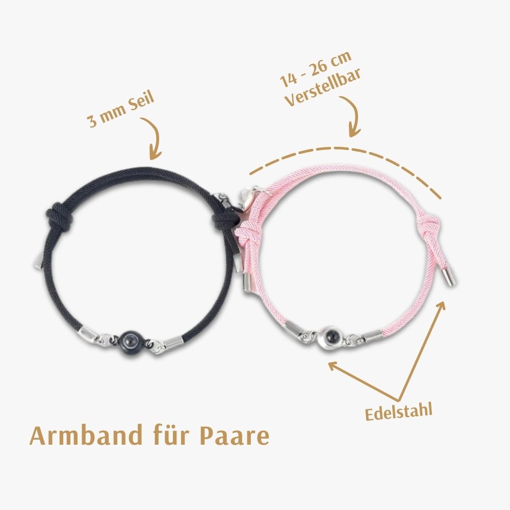 Romantisches Paararmband - Magnet