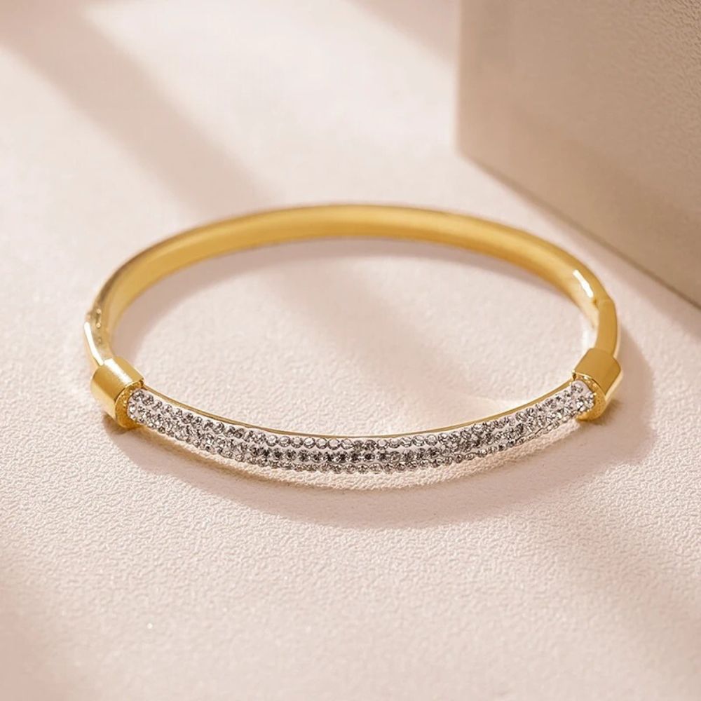 Trendy Damen-Bangle mit Zirkonia