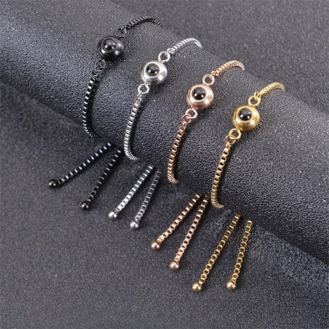 Verstellbares Edelstahl Damenarmband 